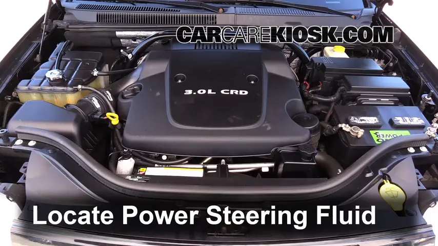 2008 Jeep Grand Cherokee Laredo 3.0L V6 Turbo Diesel Power Steering Fluid
